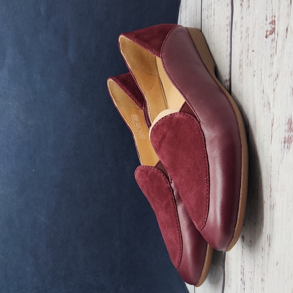 Dansko | Lace Burgundy Leather Slip-On Loafers Flats Size 37‎ 6.5 - 7 - Picture 2 of 10